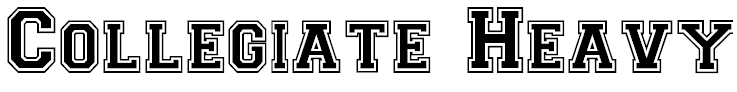 Collegiate Heavy Outline Collegiate Heavy Outline