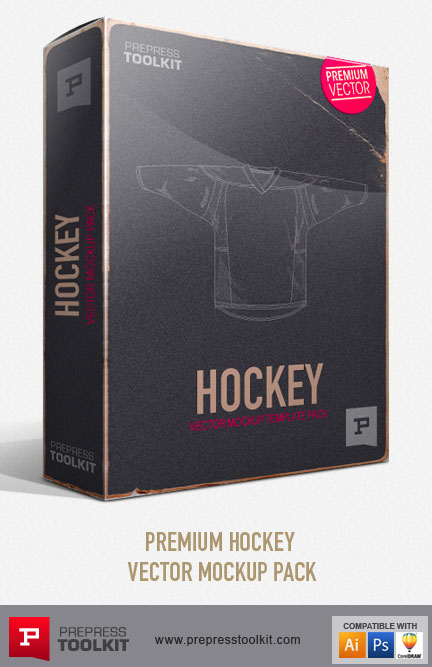 Download Hockey Apparel Vector mockup template pack