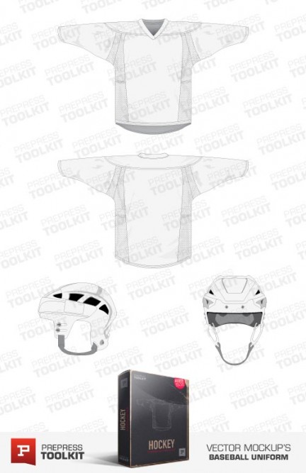 Download Hockey Apparel Vector mockup template pack