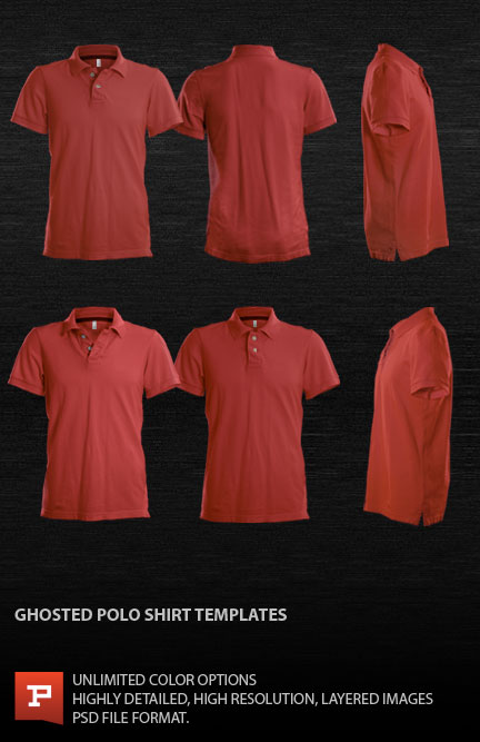 Download Photorealistic Custom Polo Shirt Template PSD