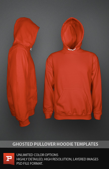 Download Photorealistic Custom Pullover Hood Template PSD